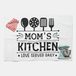 Pano De Prato Mãe Kitchen Love Servida Diariamente Kitchen Towel
