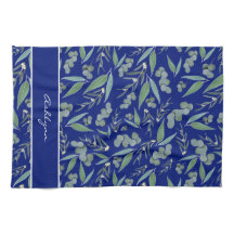 Marinho Personalizado Chic Padrão Verde Eucalyptus