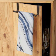 Mármore Minimalista Branco e Azul Moderno