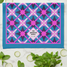 MCM Vibrant Retro Padrão de Diamante Chá