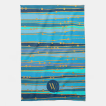 Monograma, ponto Dourado de distribuição de onda a