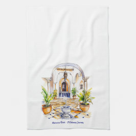 Pano De Prato Moroccan Oasis - A Culinary Journey Kitchen Towels