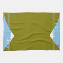 Pano De Prato Mount Fuji Design Nippon1 キッチンタオル