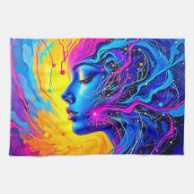 Mulher Abstrato de Dreamy Colorful