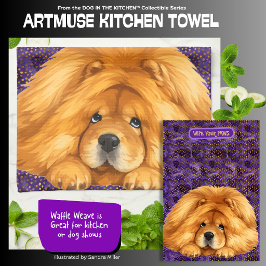 Pano De Prato NUK- Red Chow - ArtMuse Kitchen Towels 