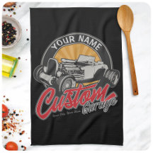 Oficina de Hot Rod Personalizada Retro Custom Road