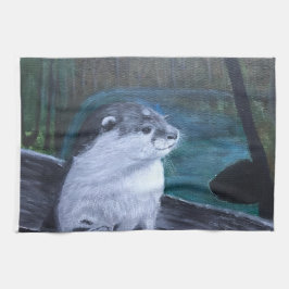 Pano De Prato Otter kitchen tea towel