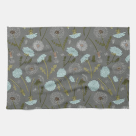 Pano De Prato Padrão de Flores de Dandelion Elegante