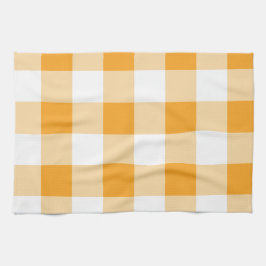 Pano De Prato Padrão de Gingham Amarelo
