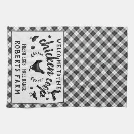 Pano De Prato País da xadrez da verificação do búfalo preto da