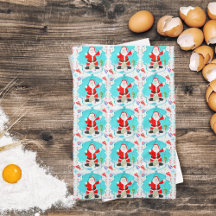 Papais noeis Engraçados Pescar Gelo Com Padrão De 