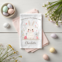 Personalized Grandma’s First Easter Kitchen Towel