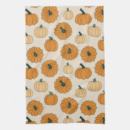 Pano De Prato Picada de abóbora queda cores de outono abóboras T