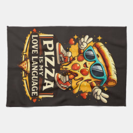 Pano De Prato Pizza Is My Love Funny Pizza Lover Gift 