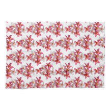 Plumeria Collage Kitchen Towel