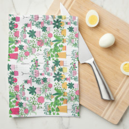 Pano De Prato Primavera Floral Kitchen Towel