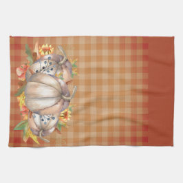 Pano De Prato Queda Girassóis e Colheita de Pumpkins