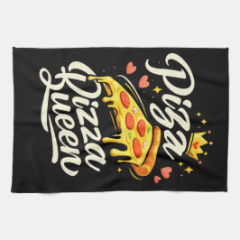 Pano De Prato Rainha da Pizza Divertida Cozinhando para Mulheres