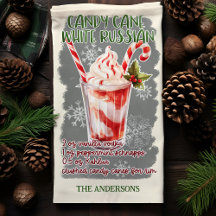 Receita de Coquetel de Natal Candy Cane White Russ