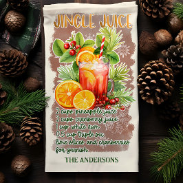 Pano De Prato Receita de Coquetel de Natal Jingle Juice