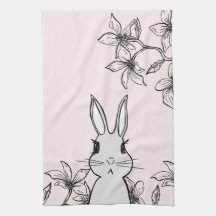 Rosa claro Bunny Floral