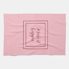 Pano De Prato Rosa Faça-O Brilhar