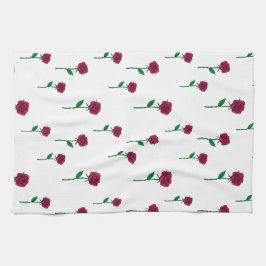 Pano De Prato Rosas com design Dia de os namorados romântico