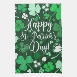 Pano De Prato Rua de Shamrock. Dia de Patrick