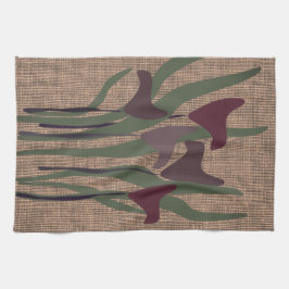 Pano De Prato Rustic Calla Lily Plant Floral Textuturada