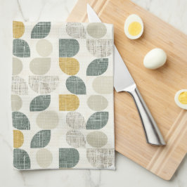 Pano De Prato Sage Green Boho Abstrato