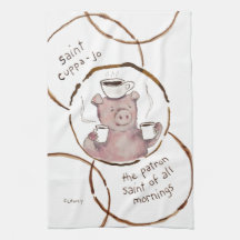 Saint Cuppa Jo Absurdi-tea towel