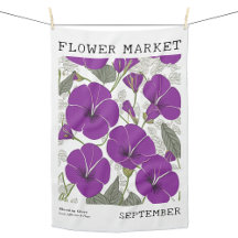 Setembro Aniversário da Flor Mercado Purple Mornin