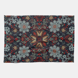 Pano De Prato Sinfonia em floco de neve no Natal