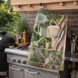 Pano De Prato Sua foto pessoal do café antes da jardinagem