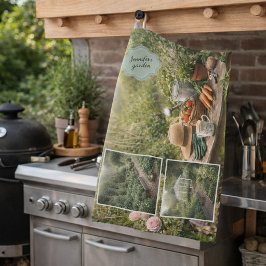 Pano De Prato Sua foto pessoal do café antes da jardinagem