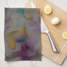 Textura colorida com manchas, pequenas formas geom