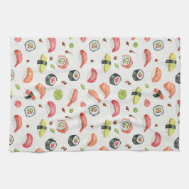 Pano De Prato Tiny Sushi Illustration for Nigiri and Maki Fans