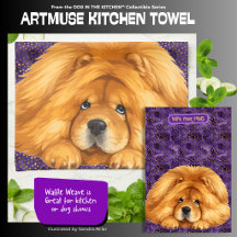 Toalhas de Cozinha NUK- Red Chow - ArtMuse