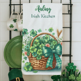 Pano De Prato Toalhas de Cozinha Trevo Irlandês Personalizadas