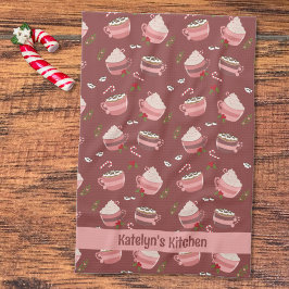 Pano De Prato Torres Festivas De Bolachas De Cacau Feriado