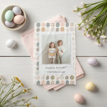 Trendy Pastel Easter Photo Kitchen Towel | Persona