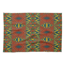 Triquete Étnico Azul Azul-Amarelo-Hippie-Abstrato 