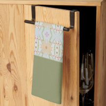 Verde com design floral