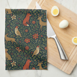 Pano De Prato Victorian Christmas Animal & Botanical 