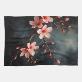 Pano De Prato Vietnamese Peach Blossom Art