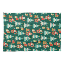 Vintage da cena dos Papais noeis coloridos do Nata