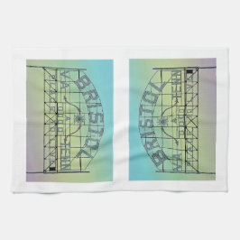 Pano De Prato Vintage postcard style Bristol Slogan