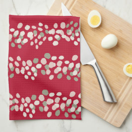 Pano De Prato VIntage Red and Pink Christmas