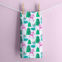 Vintage Retro Christmas Reindeon White