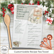 Vovó Receita | Butterscotch Cookie Personalizado